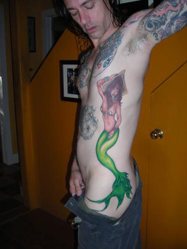 Full Body Mermaid Tattoo