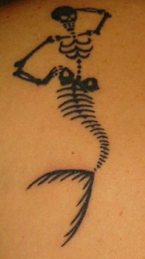 Halloween Mermaid Tattoo