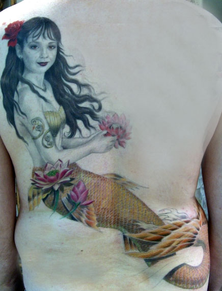 Hawaiian Mermaid - Mermaid Tattoo