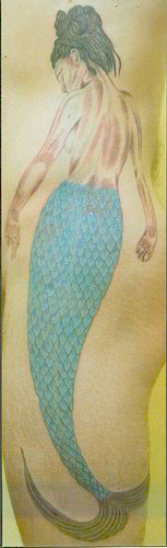 Meditating Mermaid - Mermaid Tattoo