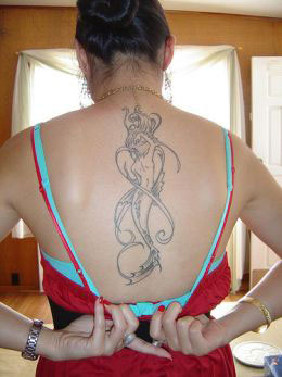 Mermaid Back Tattoo - Mermaid Tatoo