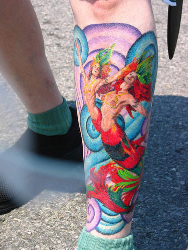 Mermaid Circus Tattoo - Mermaid Tatoo