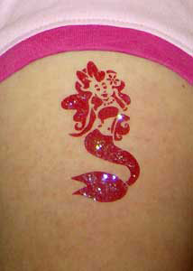 Mermaid Glitter Tattoo - Mermaid Tatoo