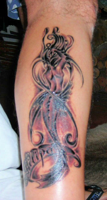 Mermaid Movement Tattoo - Mermaid Tattoo
