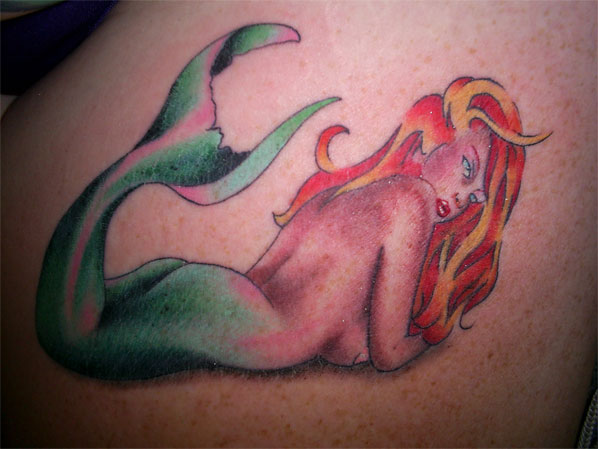 Mermaid Redhead Tattoo - Mermaid Tatoo