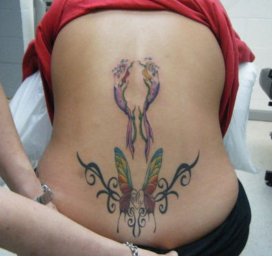 Mermaid and Butterfly Tattoo - Mermaid Tattoo