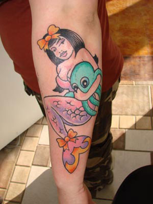 Mermaid and Octopus Tattoo - Mermaid Tattoo