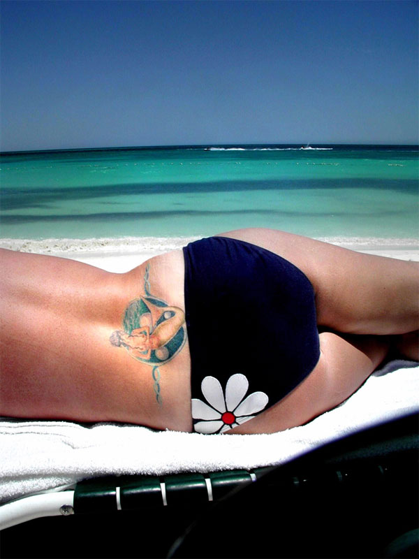 Mermaid on Beach - Mermaid Tattoo