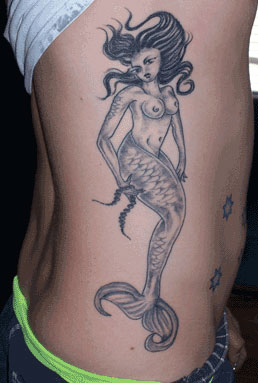 Ocean Pose Mermaid Tattoo