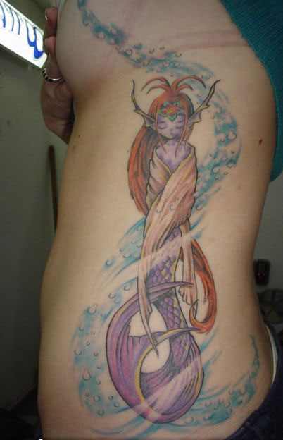 Sleeping Mermaid Tattoo - Mermaid Tatoo