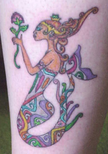 Unique Mermaid Tattoo - Mermaid Tattoo