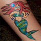 Mermaid Tattoo with Glitter