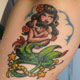 Mermaid and Child Tattoo