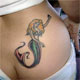 Mermaid on Butt Tattoo