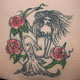 Three Roses Mermaid Tattoo