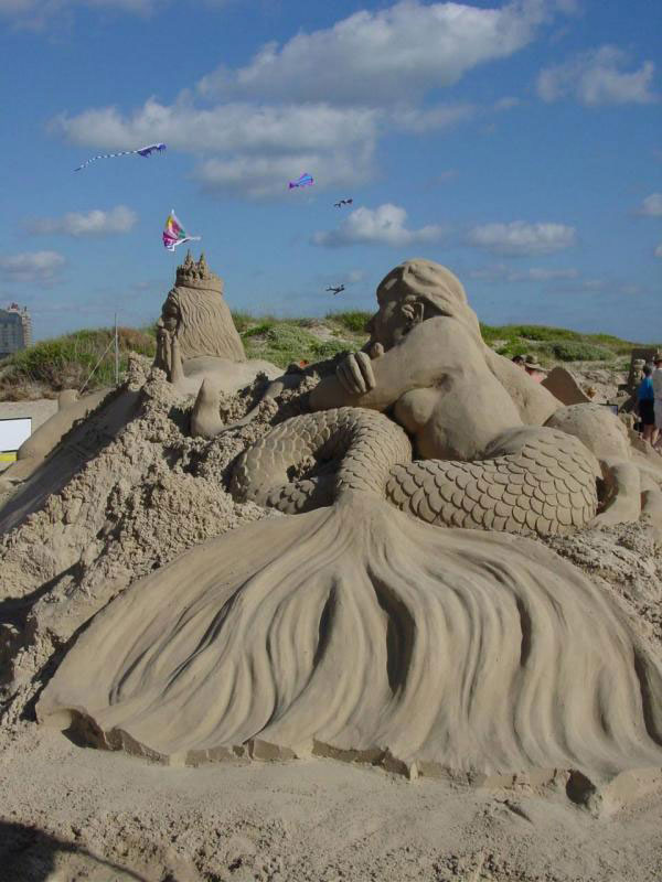 Sand Mermaid Sculpture - Sand Mermaids