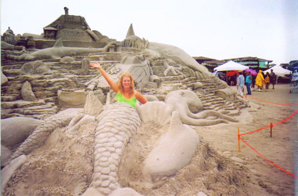Sand Castle Mermaid - Sand Mermaid Sculpture