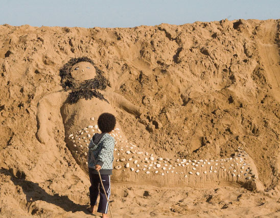 Sand Dune Mermaid - Sand Mermaid Sculpture