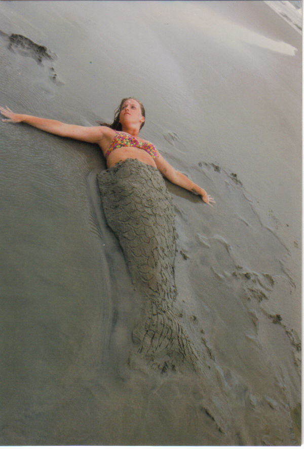 Sand Mermaid Shallows - Sand Mermaid Sculpture