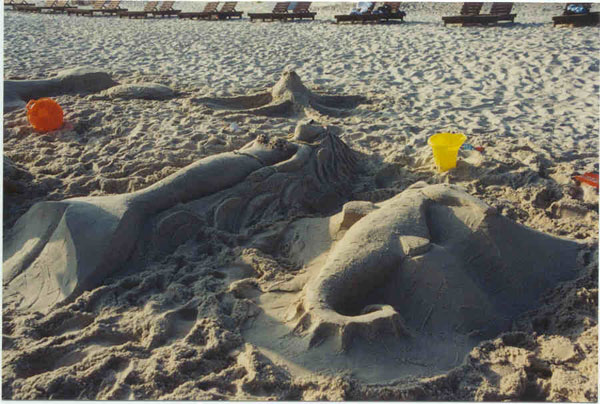 Sleeping Sand Mermaid - Sand Mermaids