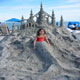 Sand Mermaid on Castle